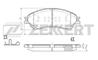 Колодки торм. диск. перед Suzuki SX4 (JY) 13-