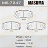 Колодки тормозные дисковые MS7247 от производителя MASUMA