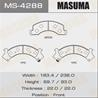 Колодки тормозные дисковые MS4288 от производителя MASUMA