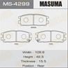 Колодки тормозные дисковые задние MS4299 от производителя MASUMA