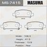 Колодки тормозные дисковые MS7415 от фирмы MASUMA
