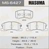 Колодки тормозные дисковые MS6427 от компании MASUMA