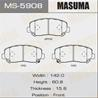 Колодки тормозные дисковые передние MS5908 от производителя MASUMA