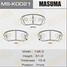 Колодки тормозные дисковые MSK0021 от производителя MASUMA