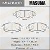 Колодки тормозные дисковые передние MS8900 от фирмы MASUMA