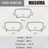 Колодки тормозные дисковые MS8908 от производителя MASUMA