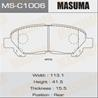 Колодки тормозные дисковые задние MSC1006 от компании MASUMA