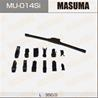 Дворник masuma силиконовый 14, крюк (350мм) mu-014si