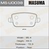Колодки тормозные дисковые MSU0038 от фирмы MASUMA