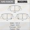 Колодки тормозные дисковые задние MS5905 от фирмы MASUMA