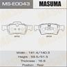 Колодки дисковые MASUMA, P50064 rear (1/6)