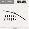 Дворник masuma силиконовый 24, крюк (600мм) mu-024si