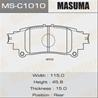 Колодки тормозные дисковые MSC1010 от производителя MASUMA