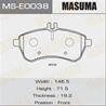 Колодки дисковые MASUMA, P50067 front (1/12)