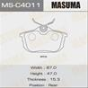 Колодки тормозные дисковые MSC4011 от производителя MASUMA