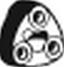 255-053 крепление глушителя. toyota hi-ace/previa 2.4/2.4td 95-00