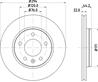 HELLA PAGID 8DD 355 109-701 Диск тормозной VW MULTIVAN V/TRANSPORTER V 03- задний D=294мм.