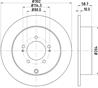 Диск тормозной CITROEN C-CROSSER/MITSUBISHI OUTLANDER/ASX/PEUGEOT 4007 задний