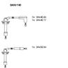 BR-3A00/140_к-кт проводов! Subaru Impreza/Forester/Legacy 2.0i 92&gt