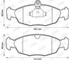 Колодки тормозные передние CHEVROLET CORSA 1994 - 2