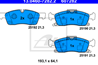 K-кt колодки пер mer w166 3.5/2.5cdi/jeep grand ch