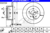 Tarcza hamulcowa tyl l/p lexus es 2.5/2.5h/3.5 06.12-