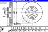 Диск торм cit c8/jumpy/fiat ulysse /pgt 807 2 0/2 