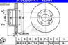 Диск тормозной bmw 5 e12 6 e24 7 e23 72-88 передний d=280мм. []