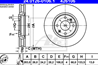 Диск торм cit xantia 2 0 16v/2 0turbo/2 1td/pgt 406 95- пер вент 283х26 (кроме торм сист brembo)