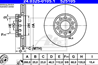 Диск торм audi 100 c4/a4/a6 c4/c5 vw passat b5 пер