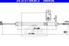 Трос ручника mer w203/s203/cl203/c209/a209 [209.34