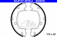 Колодки ручника chr pt cruiser/sebring 1.6-2.7/2.2