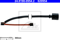 24.8190-0954.2_датчик износа колодок передних! L=410 Porsche Cayenne Turbo S 4.