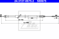 Трос стояночного тормоза