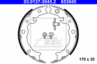 Колодки тормозн.барабан.[170х35]