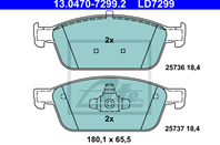 Klocek hamulcowy kpl. ford focus iii  kuga ii  tourneo connect  transi