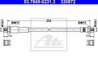 Шланг тормозной