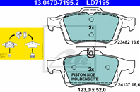 13.0470-7195.2_колодки дисковые з. ! Mazda 3 1.4-2.0 03&gt  Ford Focus 1.4-3.2 02