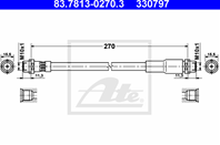 Шланг тормозной Ad 100/a6
