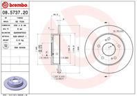 08.5737.20_диск тормозной задний! Nissan 200 SX 2.0 93-99