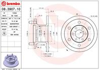 08.3907.10_диск торм. пер. ! Iveco Daily 2.5/2.8