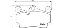 Комплект дисковых тормозных колодок