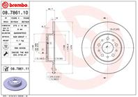 08.7861.10_диск тормозной задний! Alfa Romeo 156 1.6-3.2/1.9JTD/2.4JTD 02&gt