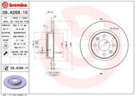 08.A268.10_диск тормозной! Renault Logan 1.4/1.6