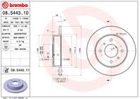 08.5443.10_диск тормозной задний! Nissan Almera/P