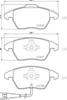 Колодки тормозные дисковые передние с датчиками износа P85146 от фирмы BREMBO