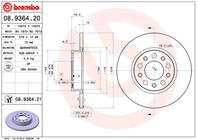Диск тормозной задн ALFA ROMEO SPIDER (939) (09/06-) R / ALFA ROMEO BRERA (01/06-) R / ALFA ROMEO 1...