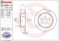 Диск тормозной задн  subaru: legacy iv 2.0/2.0 d/2.5/2.5 i 03-  legacy iv 2.0/2.0 d/2.5/2.5 i 03-  ...