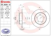 Диск тормозной MITSUBISHI ECLIPSE 2.0 91-99 задний D=269мм.
