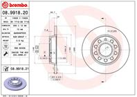 08.9918.20_диск тормозной задний! Audi A4 1.6-3.0 99&gt